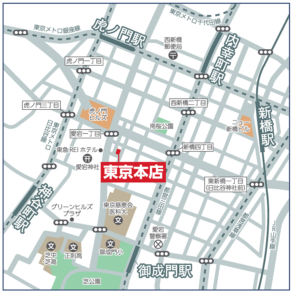 東京本店マップ