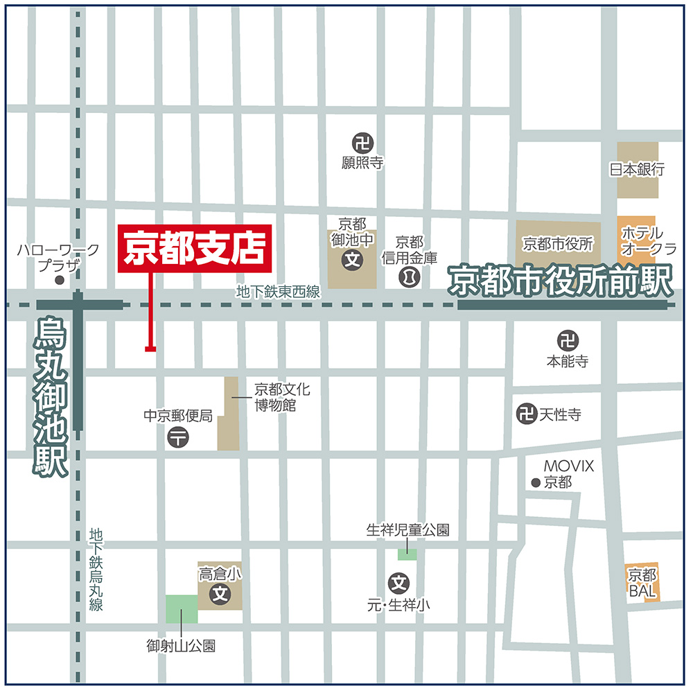京都支店マップ